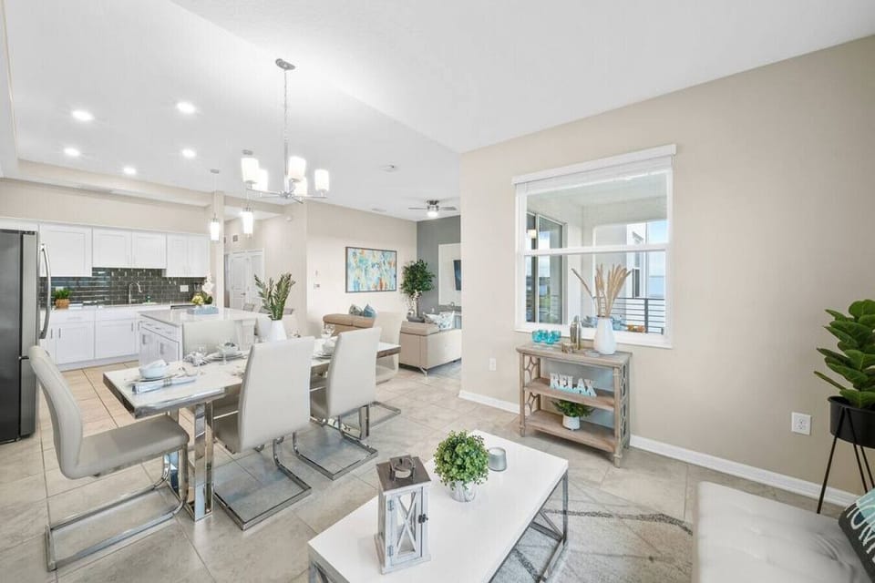 Dining Room & Second Living Room to relax!#Disney #Parks #kingdom #springs #StoreyLake #Apartment #Vacation #Rental #waterpark #Kissimmee #Orlando #universal #citywalk