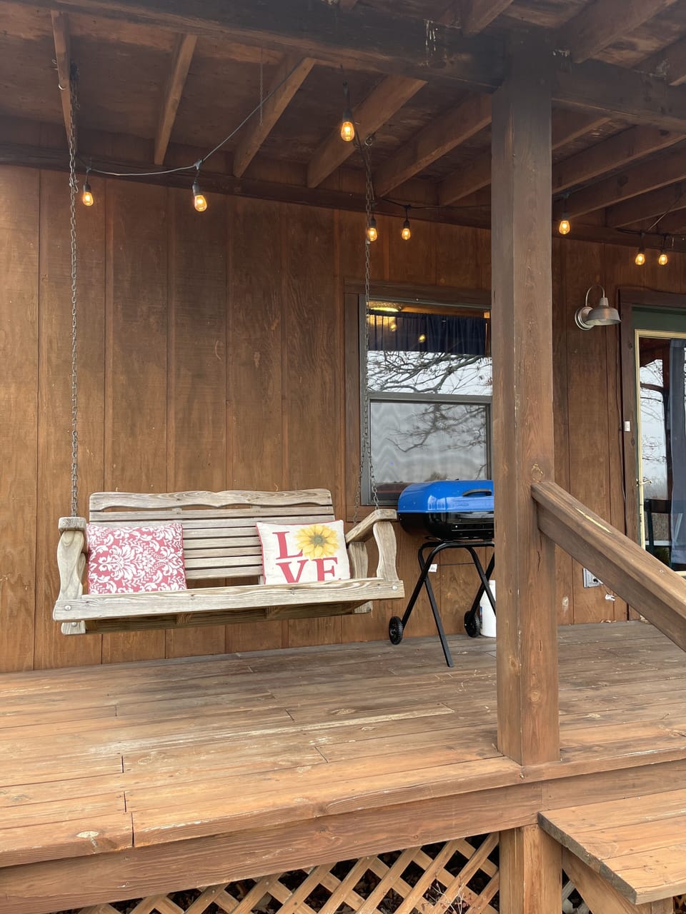 Enjoy the views from the porch swing