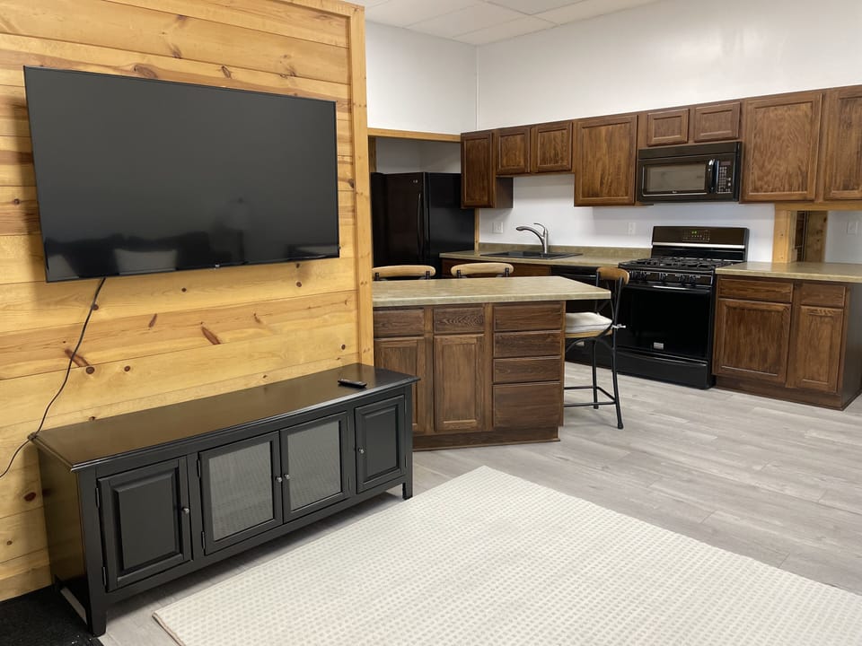 50 Inch Internet TV and Kitchenette