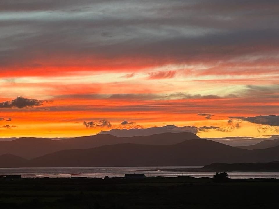 Sunset from view from house.