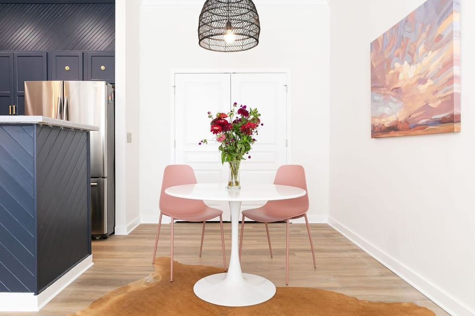 Plenty of space to dine or use as an additional workspace.