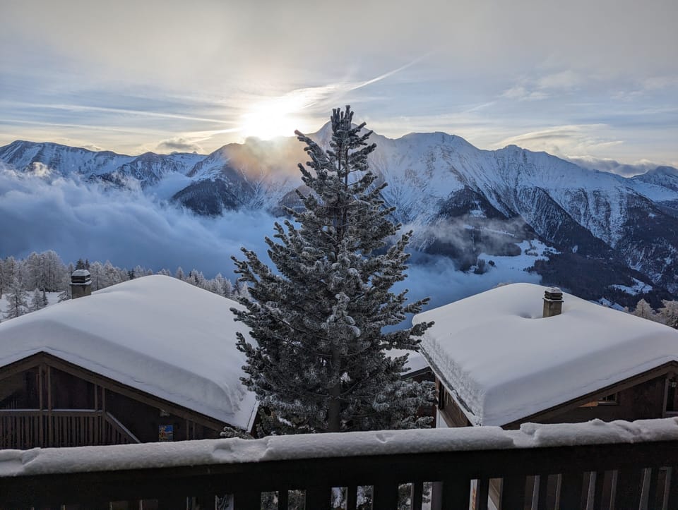 Morning view from balcony.
