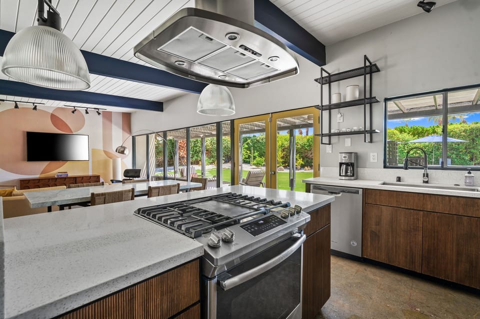 Expansive view from the kitchen