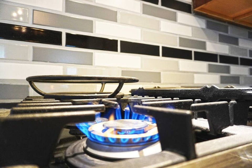 Gas Burner on Electrolux Range