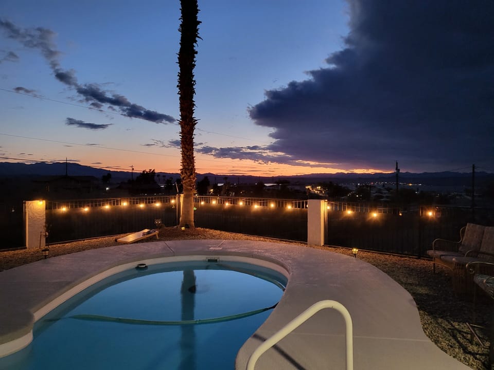 Sunset view from back