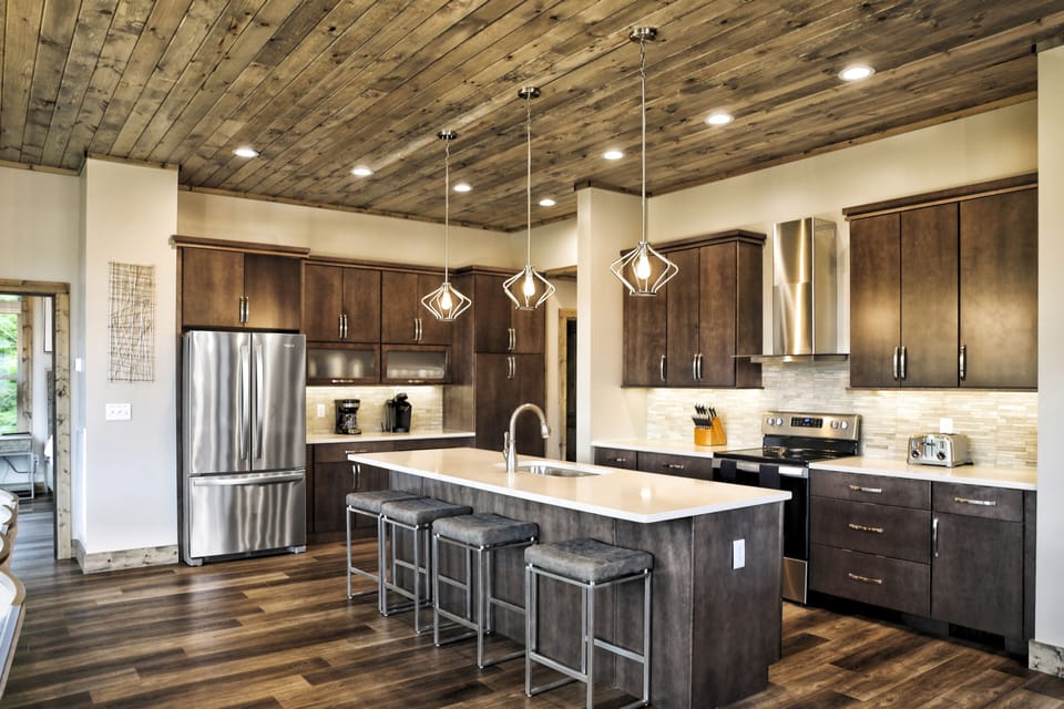 Comes with a fully stocked gourmet kitchen
