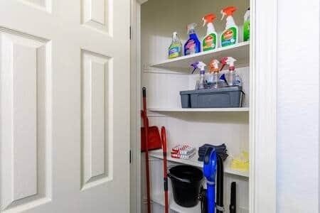 Secondary Bathroom Storage Closet.
