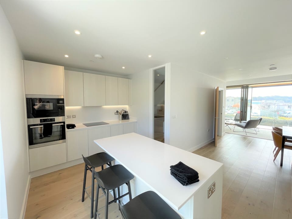 Kitchen and living area