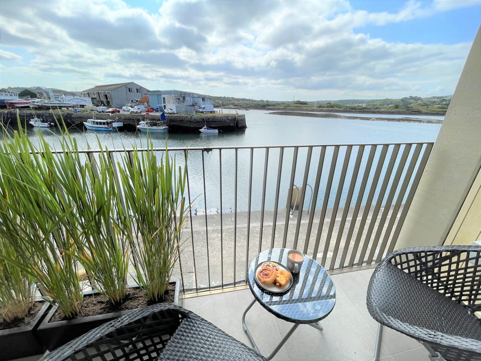 View from downstairs balcony