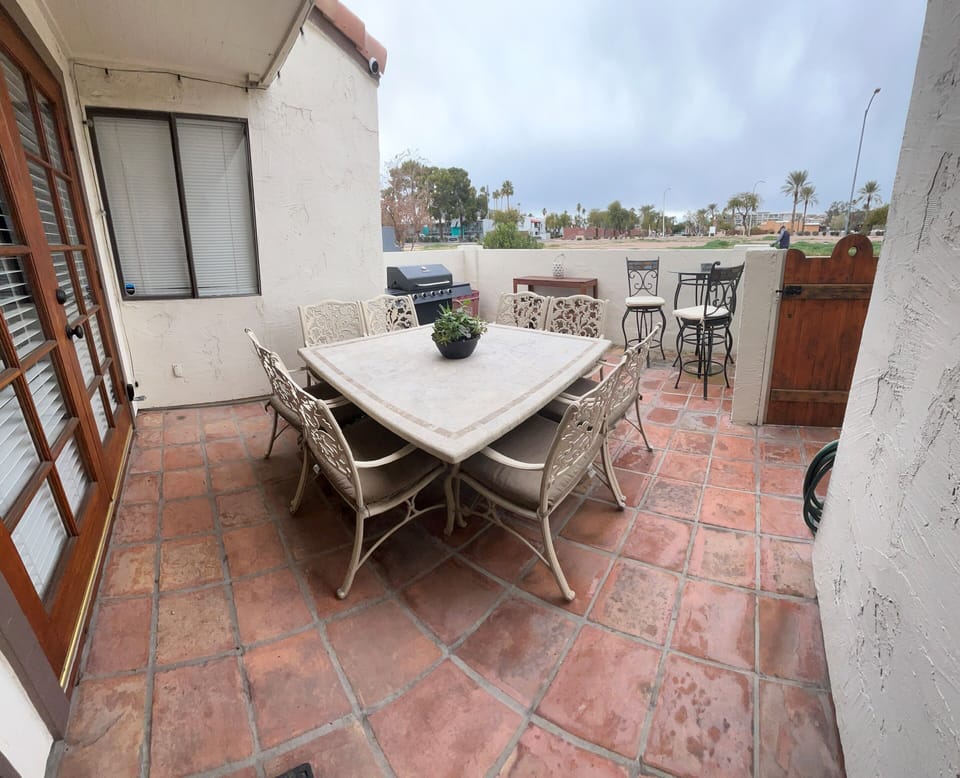 Front Patio with City & Camelback Views