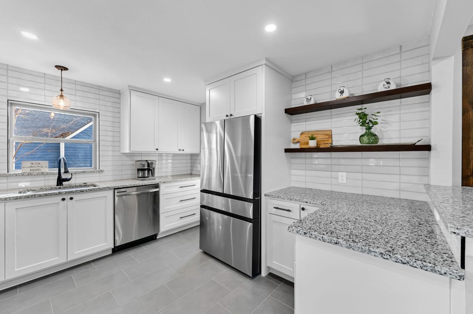 Fully stocked kitchen