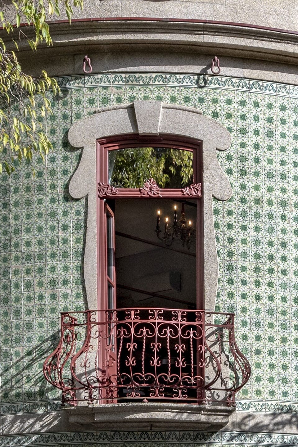 Balcony on the building façade 