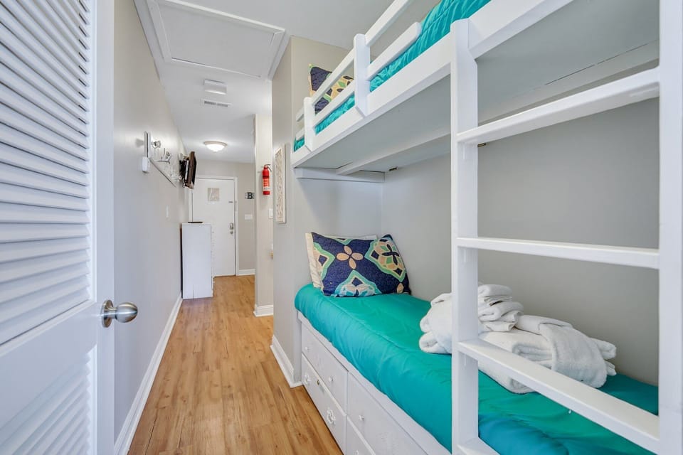 Located in Bedroom 1, down the hall are built in bunk beds!