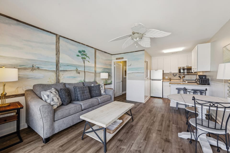 Living room featuring a flat screen tv.