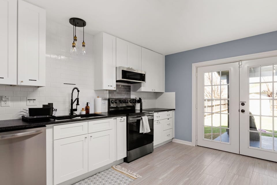 Chef kitchen with full range pots and pans