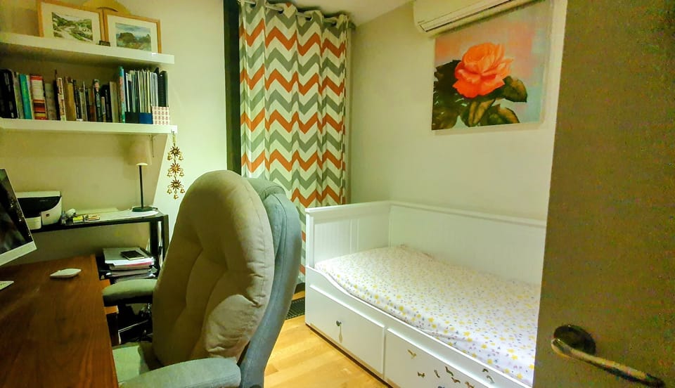 Bedroom 3 Single pullout double bed with Big Study table and chair