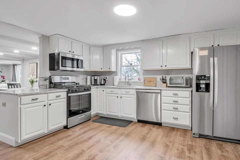 Make yourself at home in our fully equipped kitchen - perfect for preparing family meals or entertaining guests.