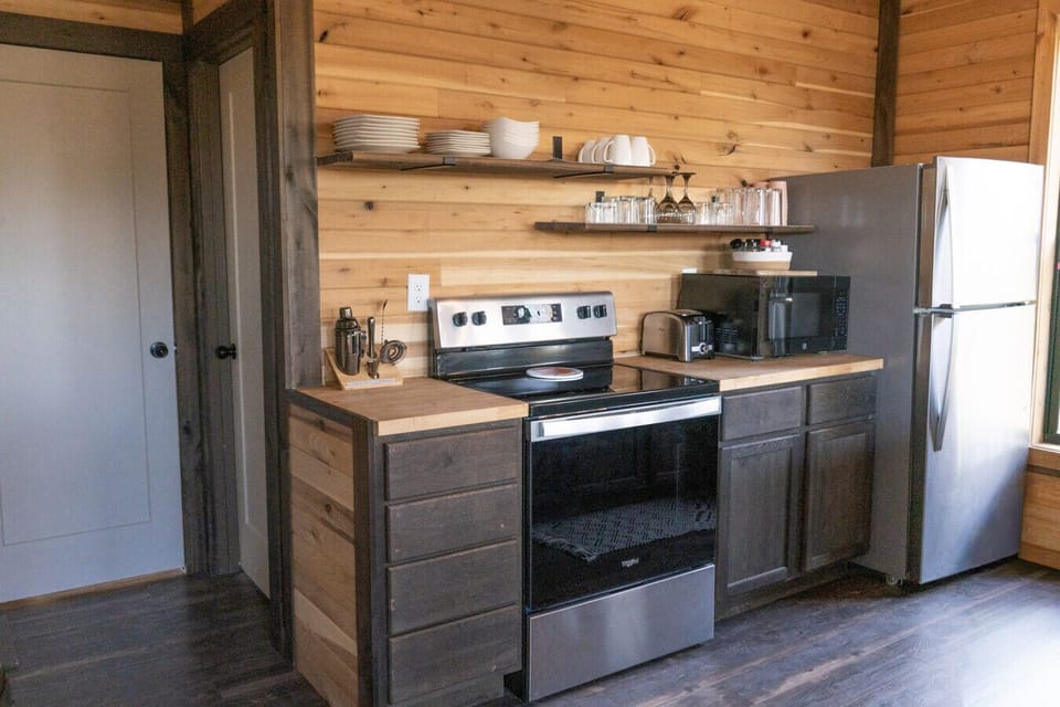 Fully stocked kitchen