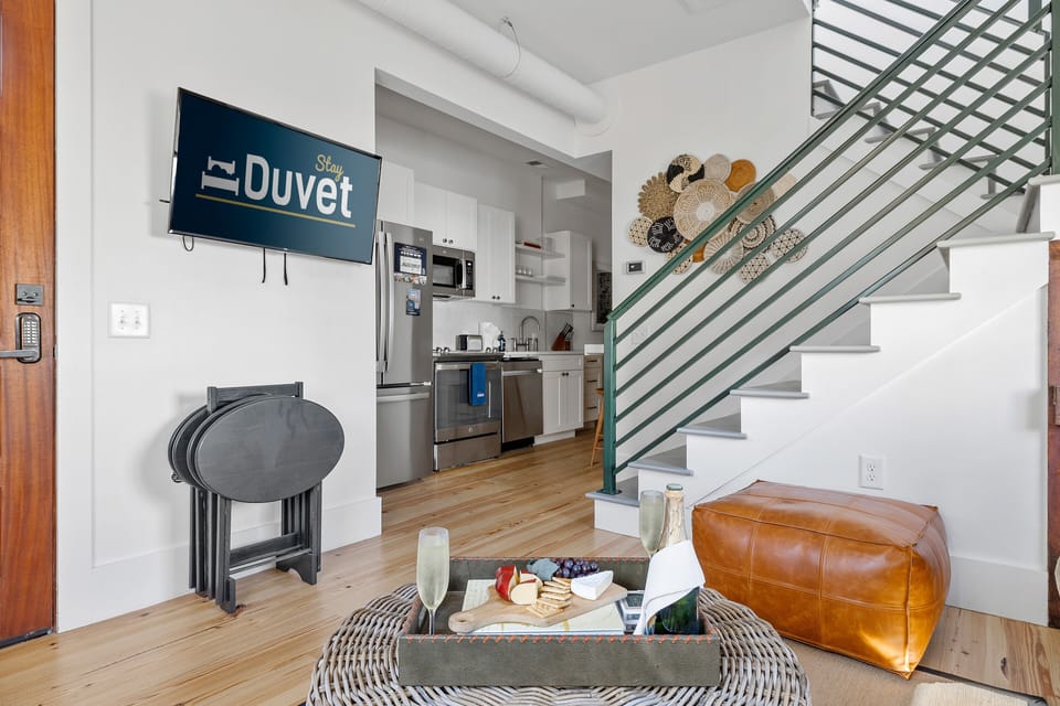 Living room with Smart TV