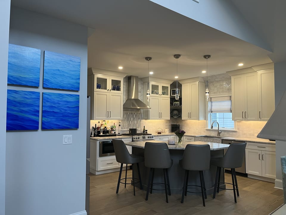 Kitchen island area