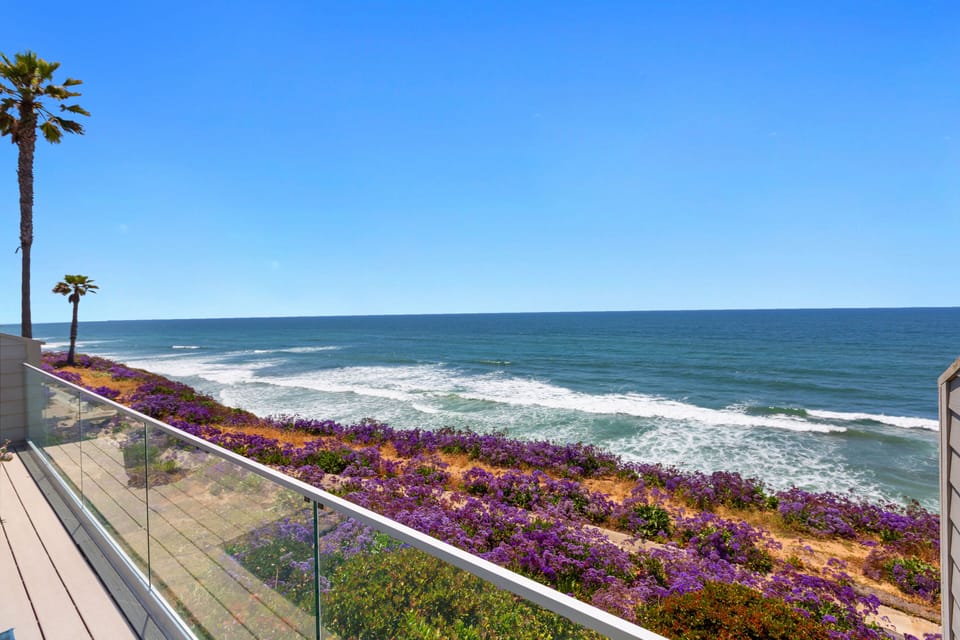 Expansive Deck with 180 Degree Views - Come watch the surfers and dolphins play!
