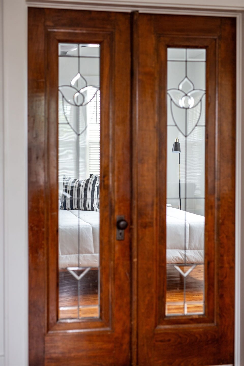 Main floor bedroom with King size bed