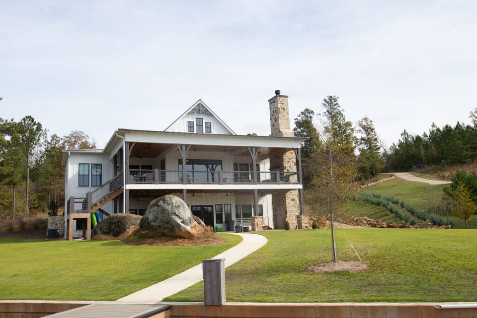 View of the house from lake