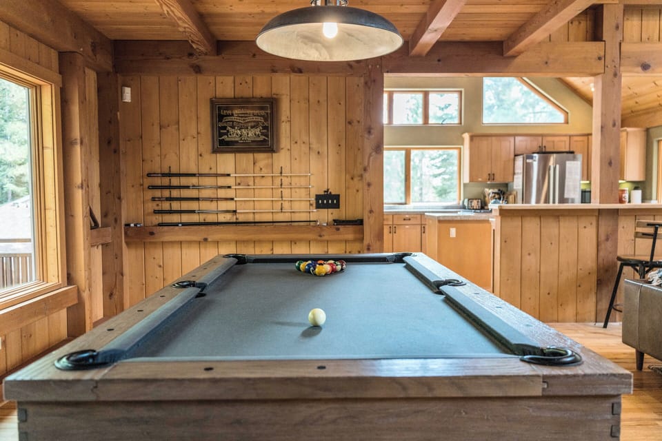 Enjoy a game of pool after a day outdoors