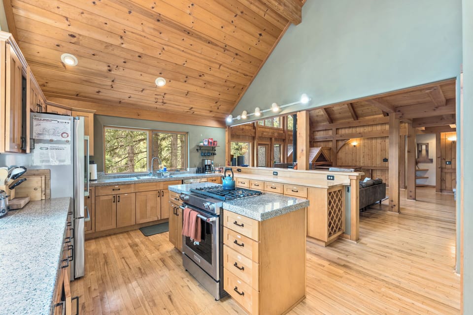 Spacious kitchen with updated appliances.