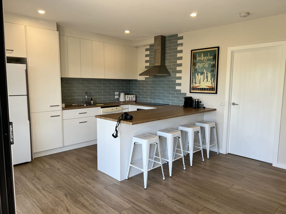 Open plan Kitchen with everything you need including Nespresso Coffee machine.