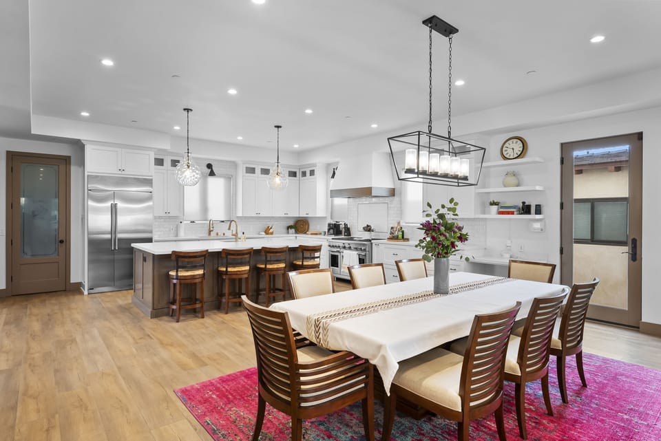 Dining and Kitchen open living