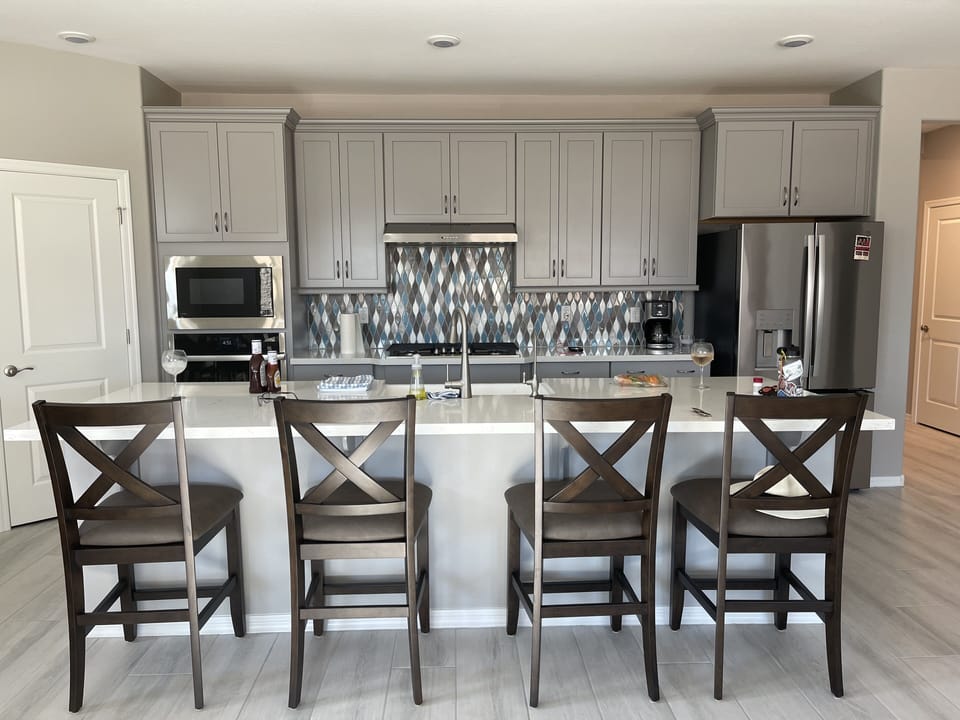 Breakfast bar.