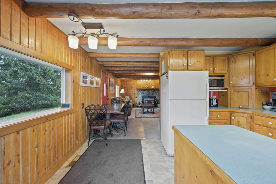 Our kitchen and small dining table view
