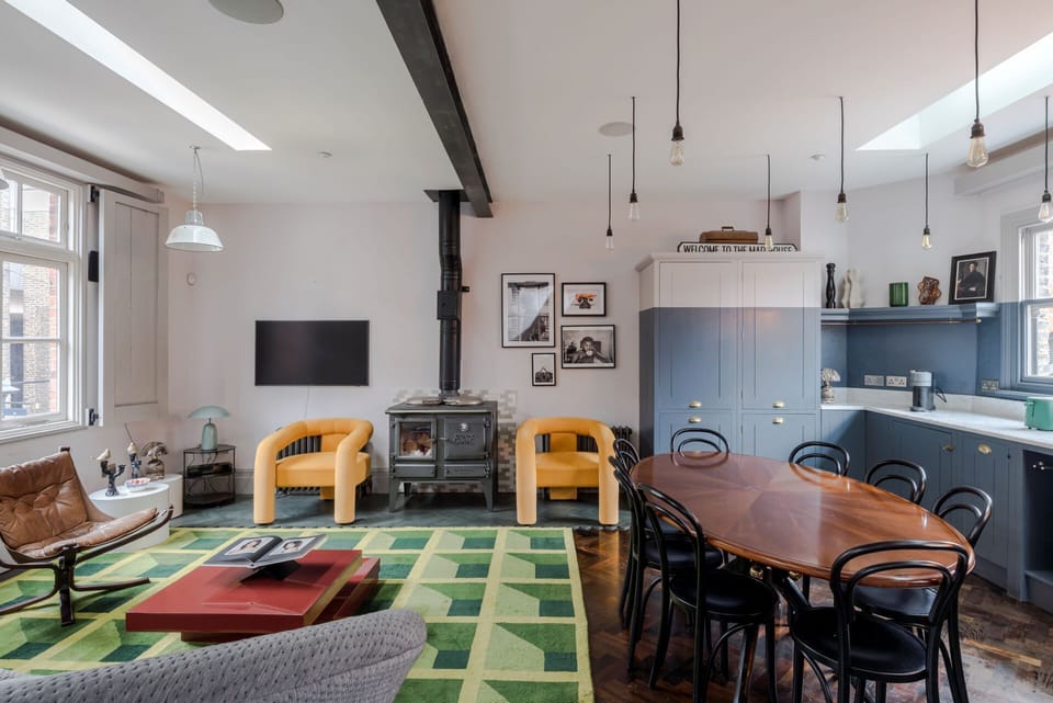 Living Room & Dining Area