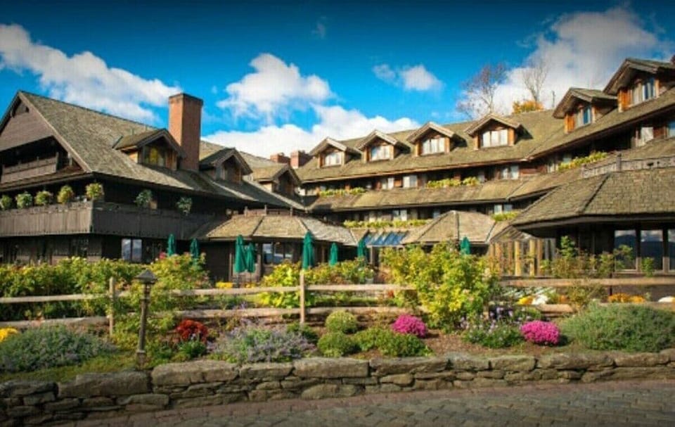 Lodge in the spring