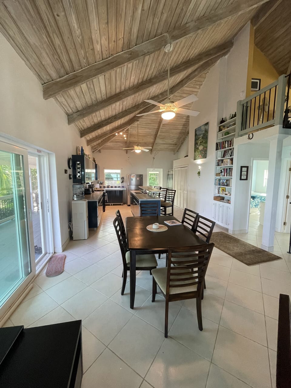 Dining area and kitchen.