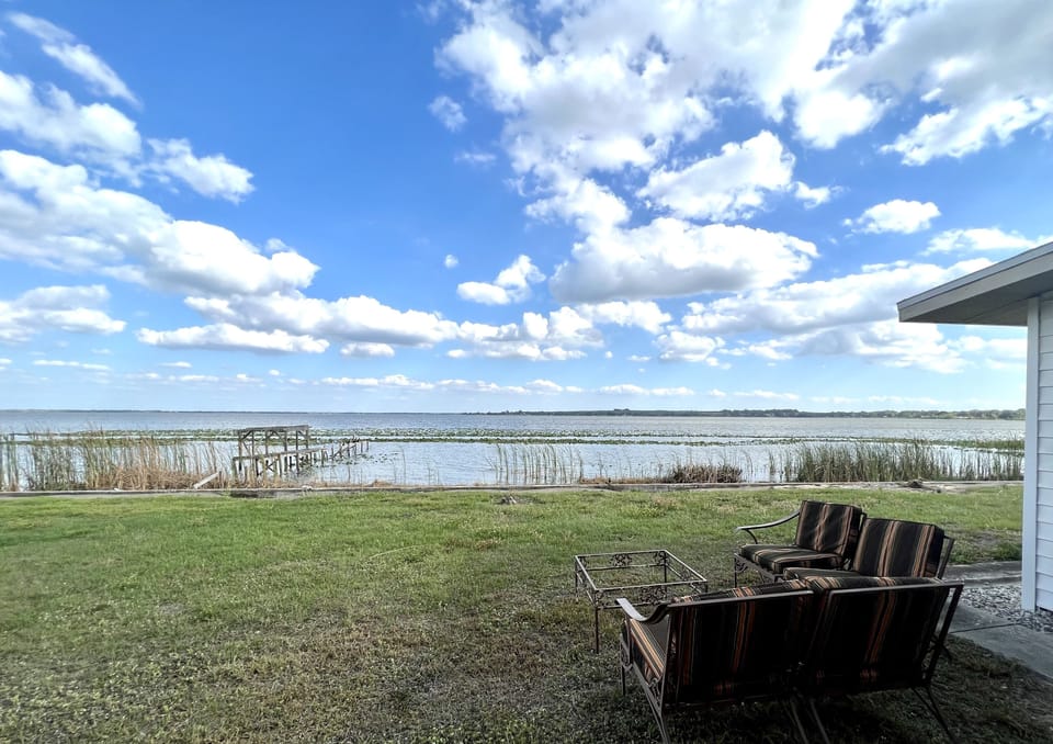 Backyard views are always inviting.
