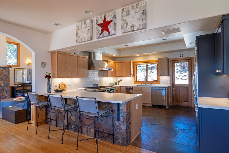 Gourmet Kitchen with Lots of appliances 