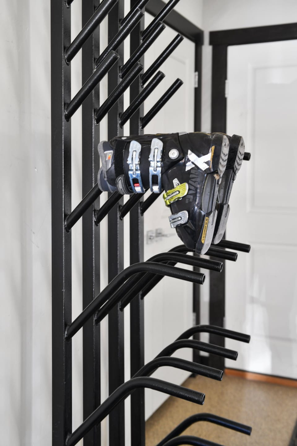 Dedicated ski storage makes gearing up and winding down after a day on the mountain easy, organized, and hassle-free.