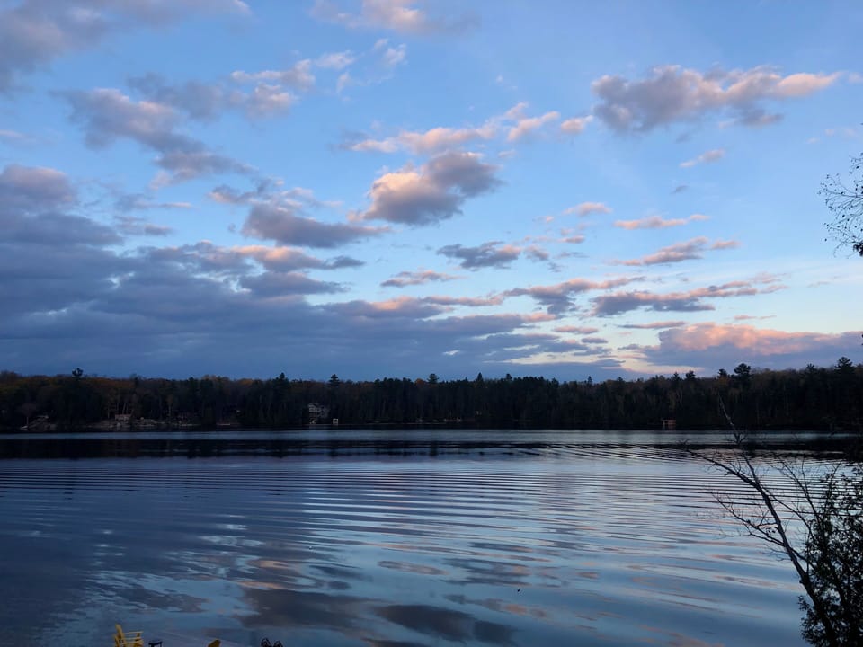 The ever-changing view of the lake.