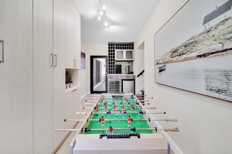 In House Bar and Mini Soccer Table