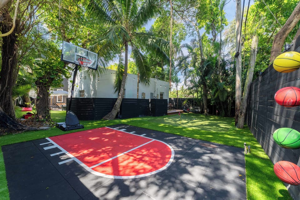 Your Own Half Basketball Court.