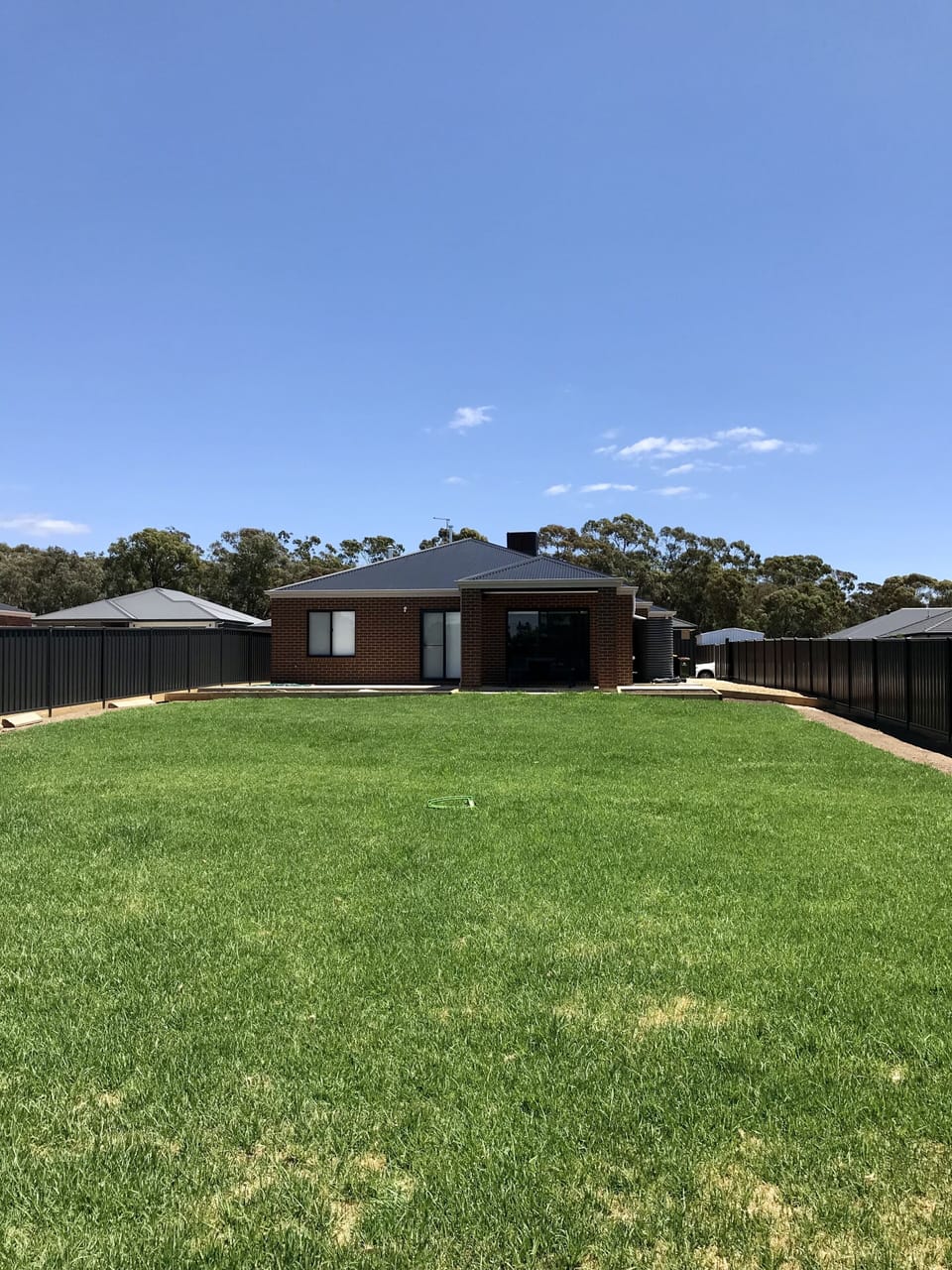 Huge back fully fenced and secure yard.