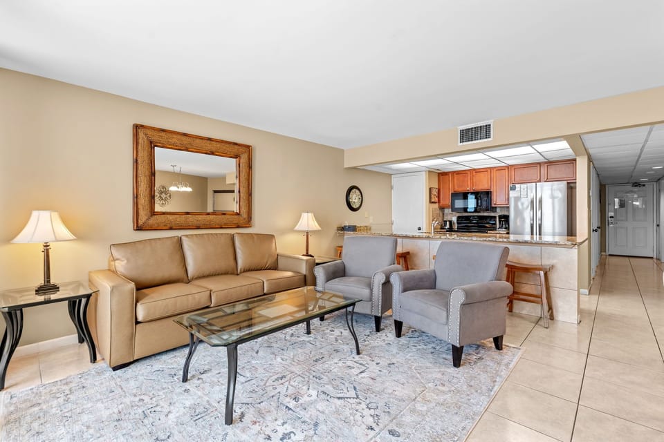 Living Area - Queen Sleeper Sofa