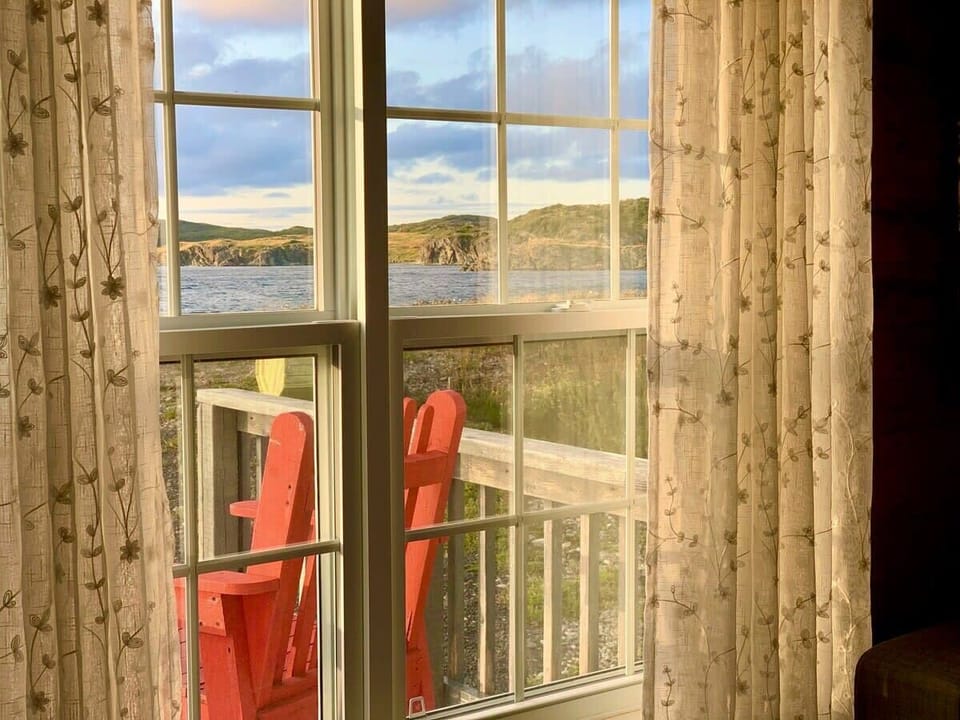 View from the living room overlooking the ocean.