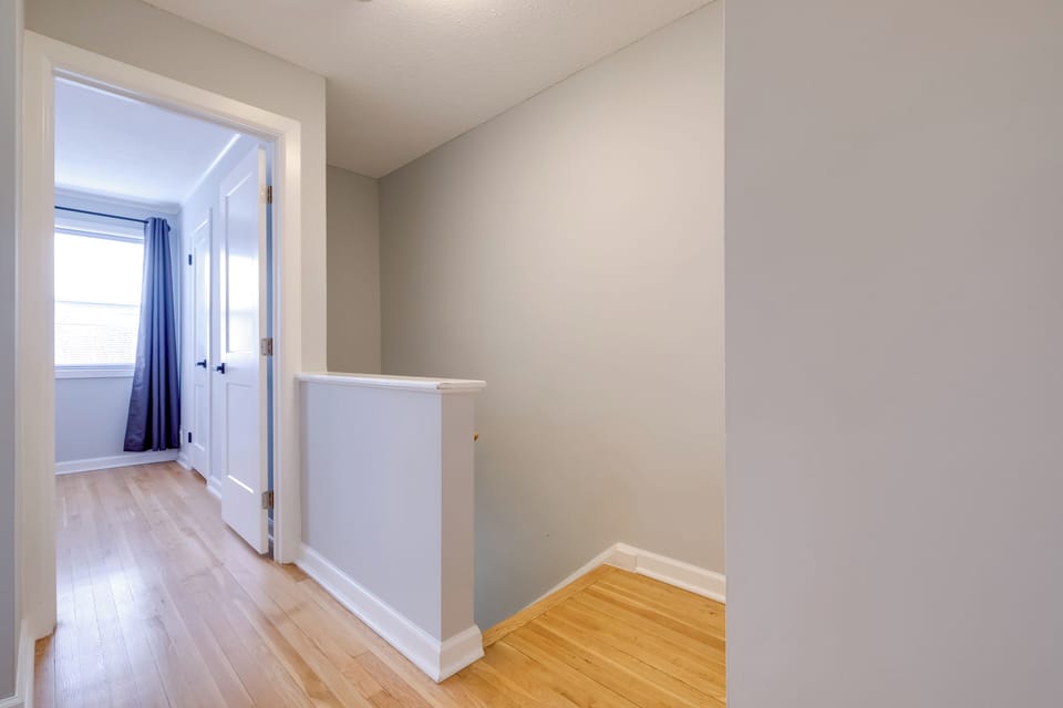 Hallway | Stairs Required to Access All Bedrooms