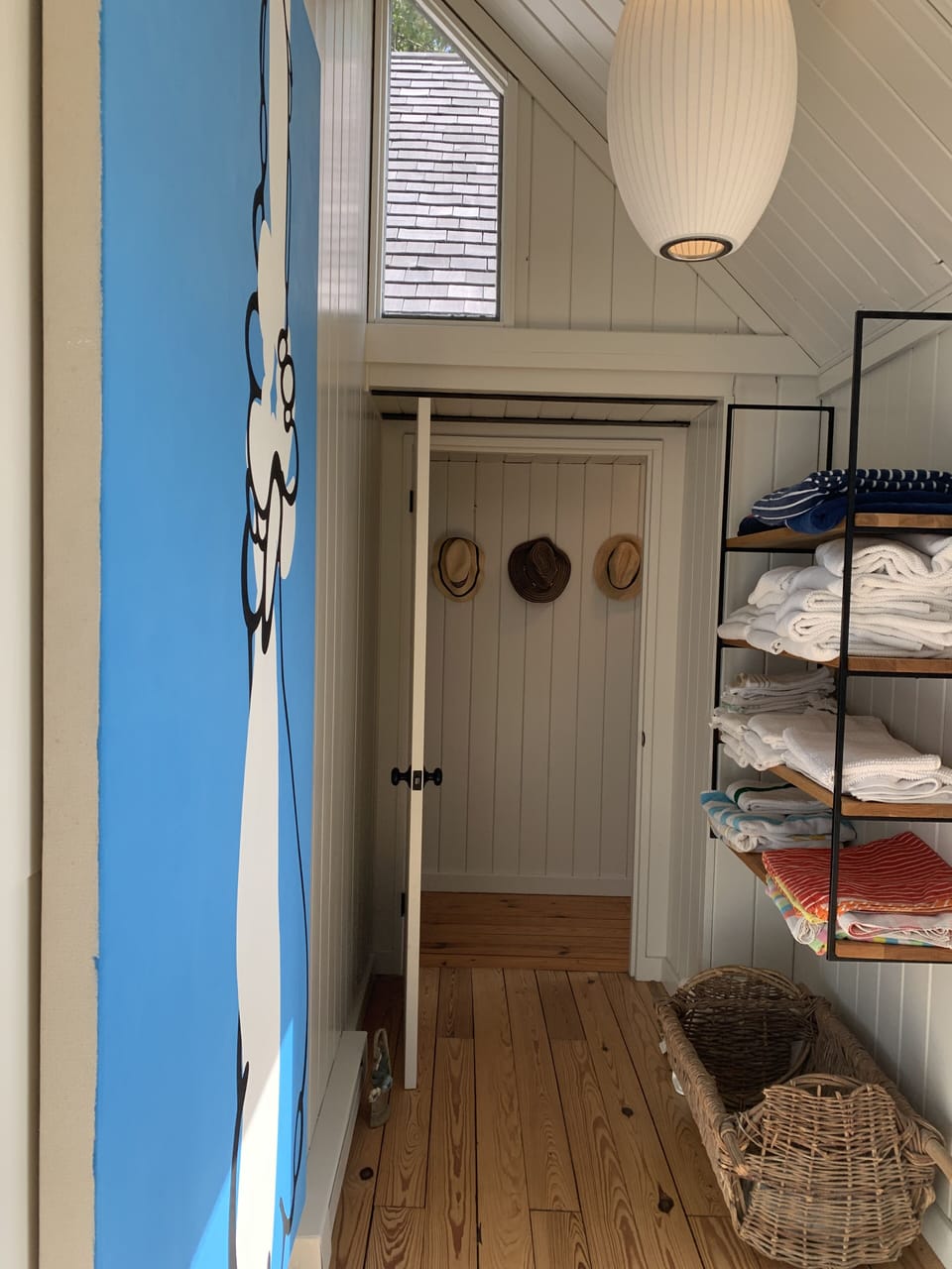 Corridor connecting living areas to sleeping areas