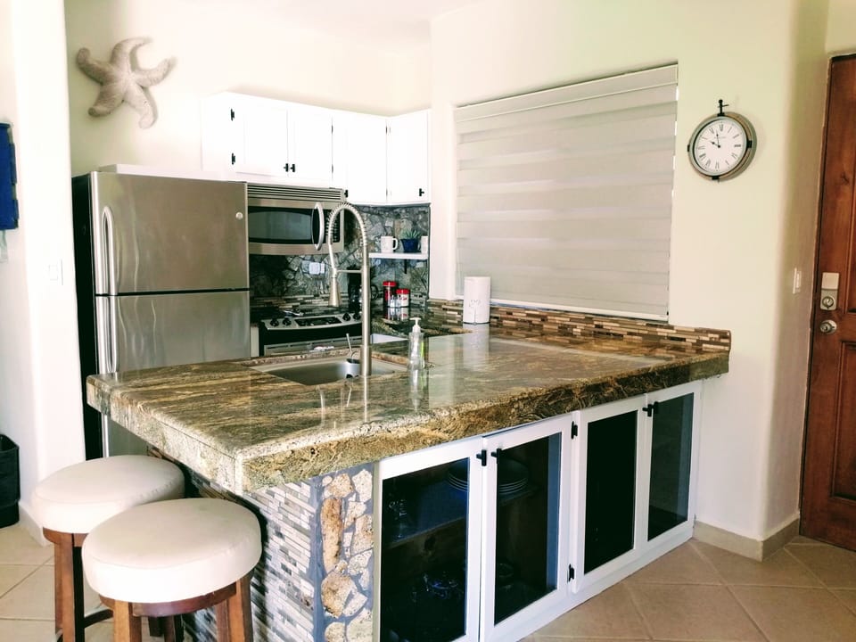 You can watch tv from in the kitchen!