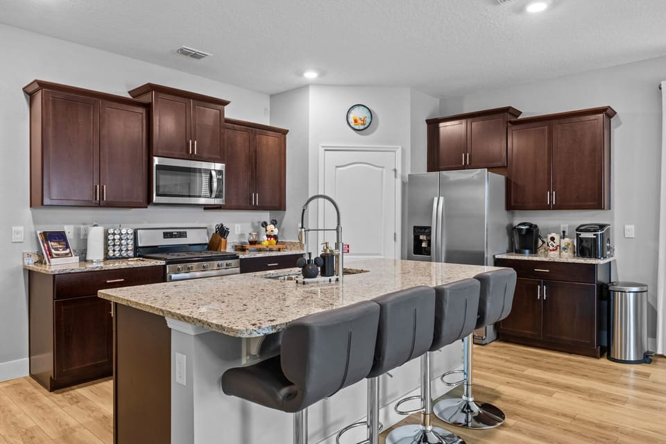 Breakfast Island and Kitchen area