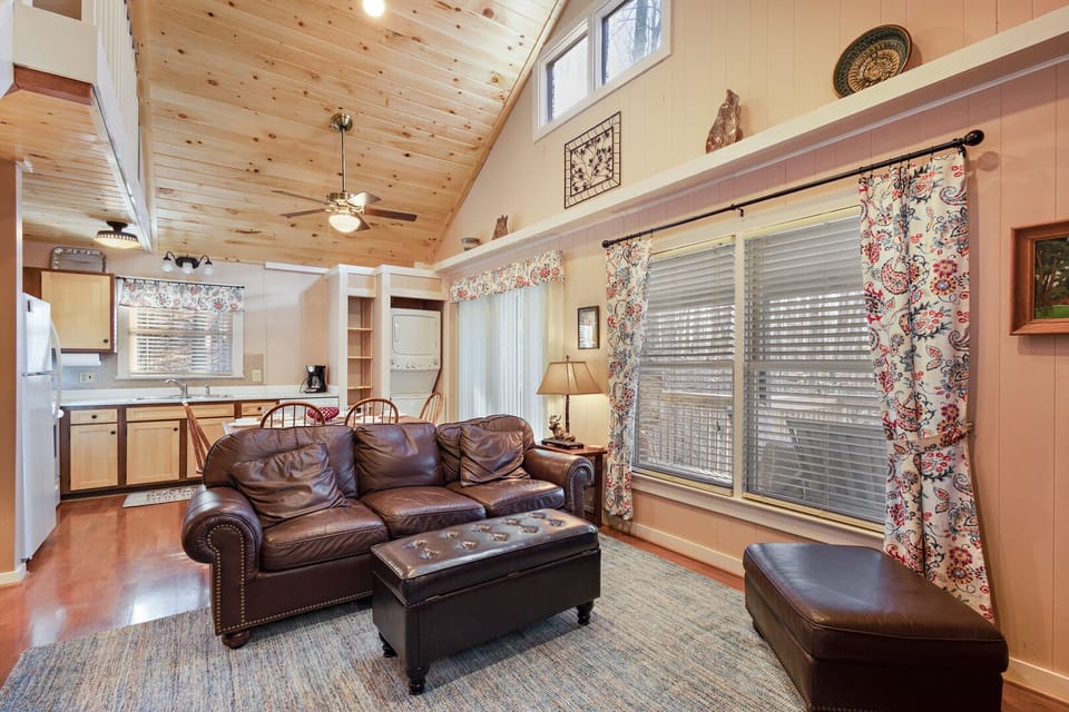 Vaulted Tongue-and-Groove Ceilings with Plenty of Natural Light